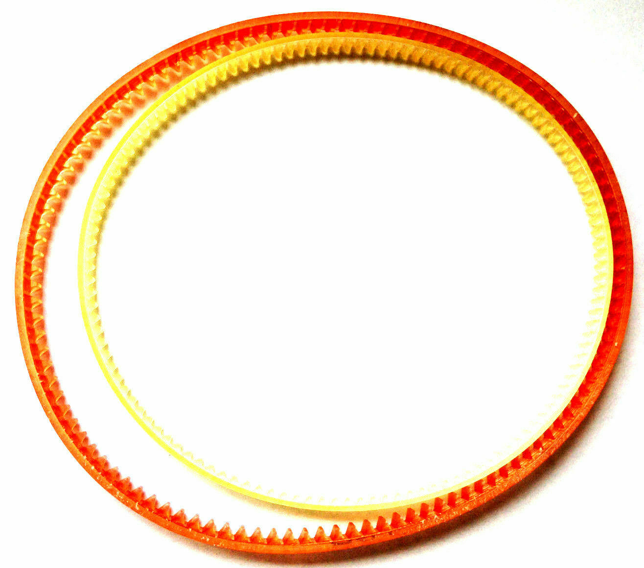 2-NEW-Replacement-Belts-Mastercraft-12-inch-Bench-Top-Drill-Press-55-5510-6-154587524198 **2 NEW Replacement URETHANE COGGED Belts** for use with a Mastercraft 12 inch Bench Top Drill Press 55-5510-6 - Image 1