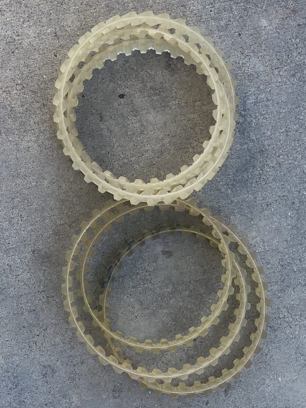 **2 New Replacement DOUBLE SIDED BELTS** for use with a WYBOT Grampus 800 1300 Robotic Pool Vacuum Cleaner Serial # HJ3052JS